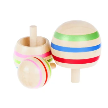 wooden spinning tops (set of 3) wooden spinning tops (set of 3)