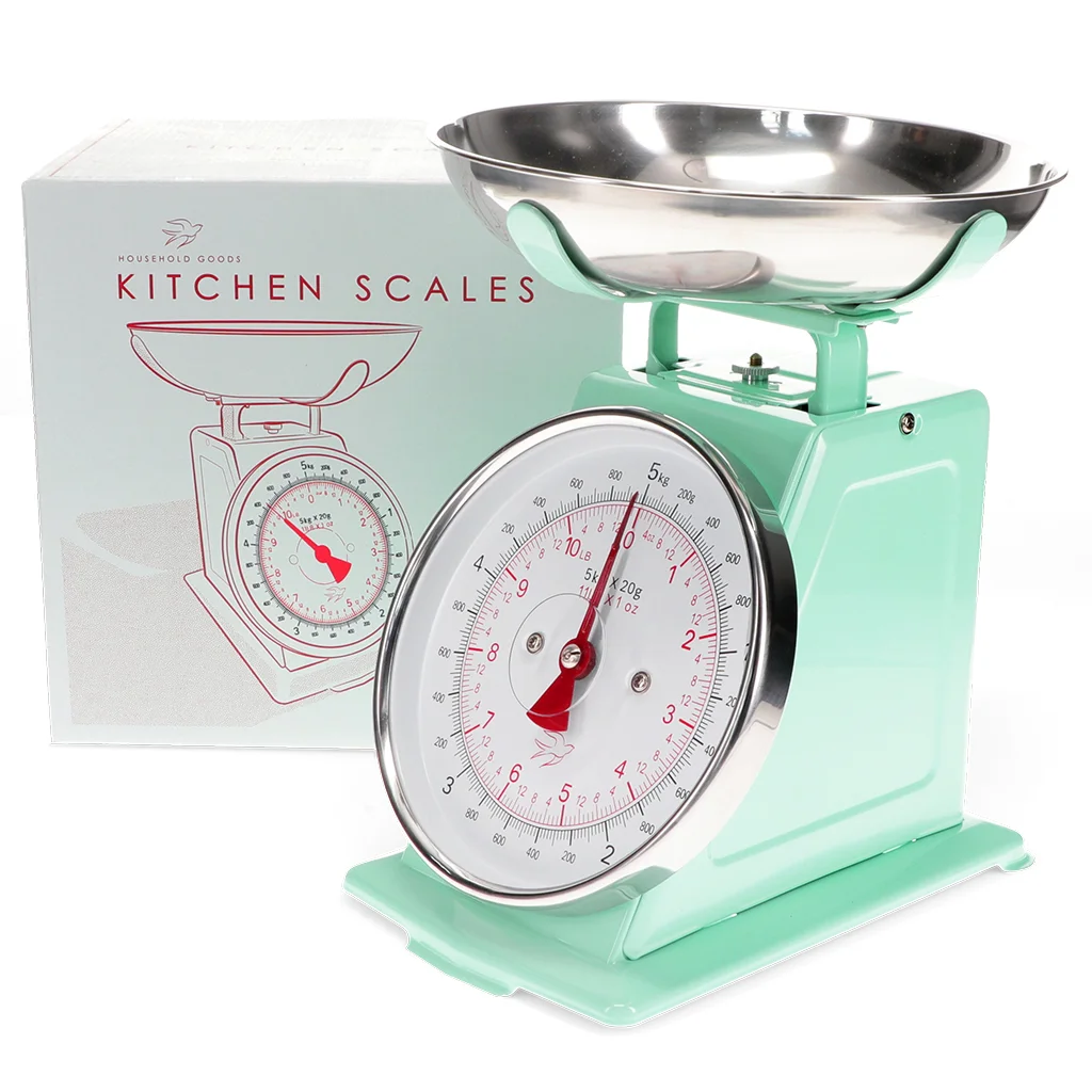 kitchen scales - pistachio green