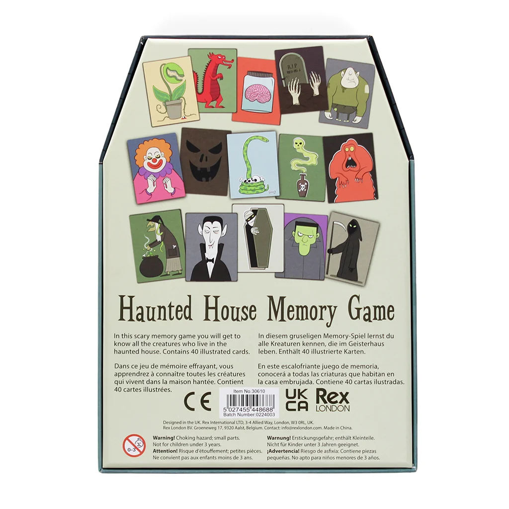 jeu de mémoire (40 cartes) - maison hantée