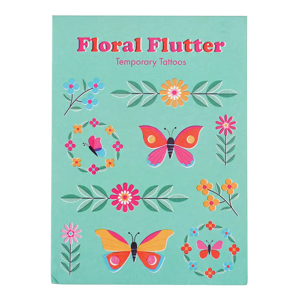 tatouages ​​temporaires - floral flutter