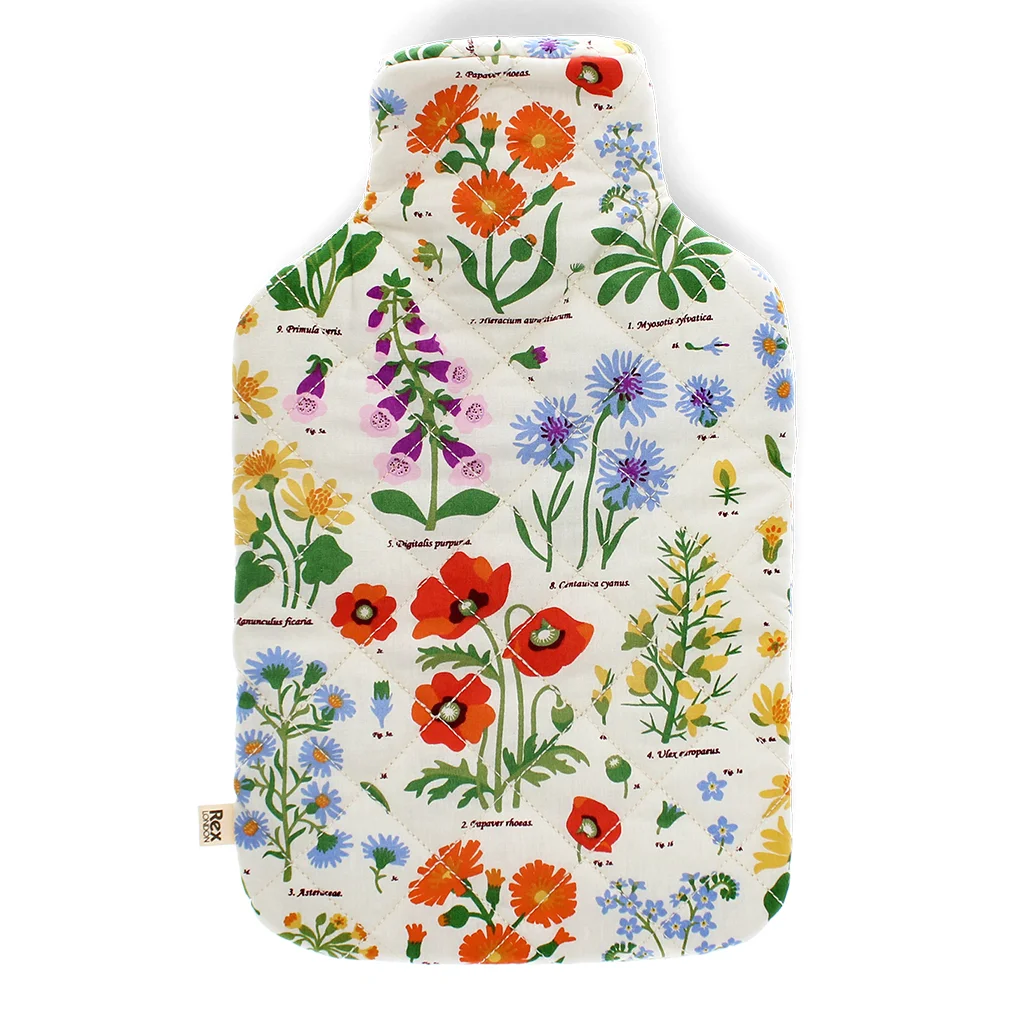 hot water bottle - wild flowers