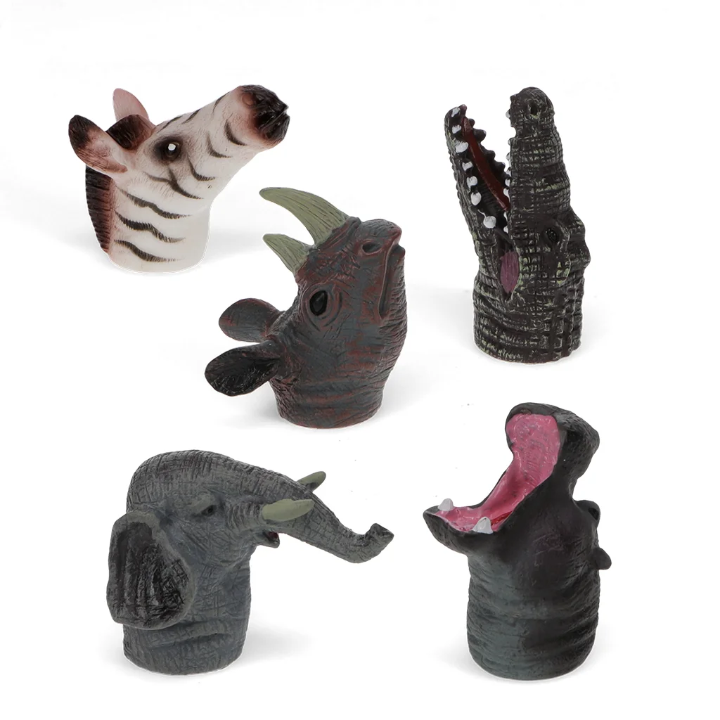 animal finger puppets (set of 5) - safari