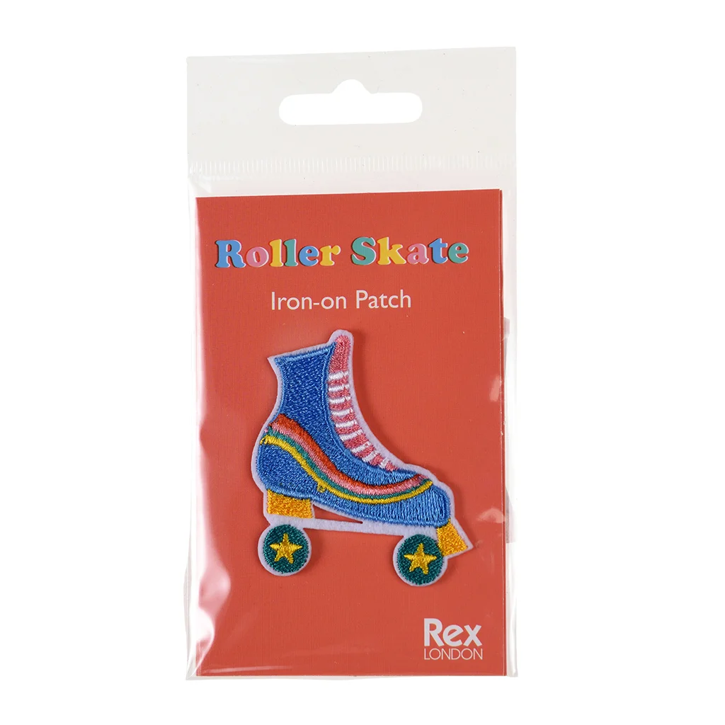 iron on patch - roller skate