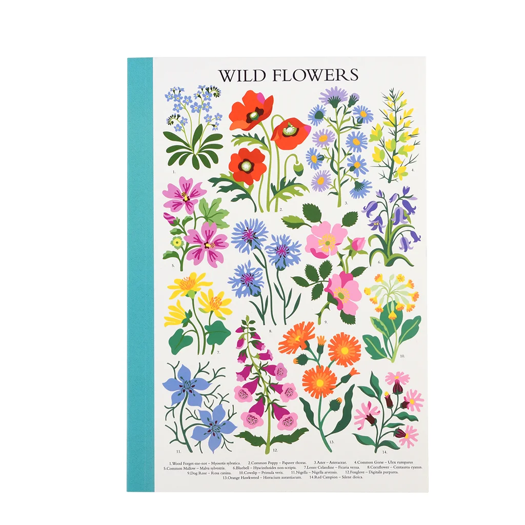 cuaderno a5 wild flowers