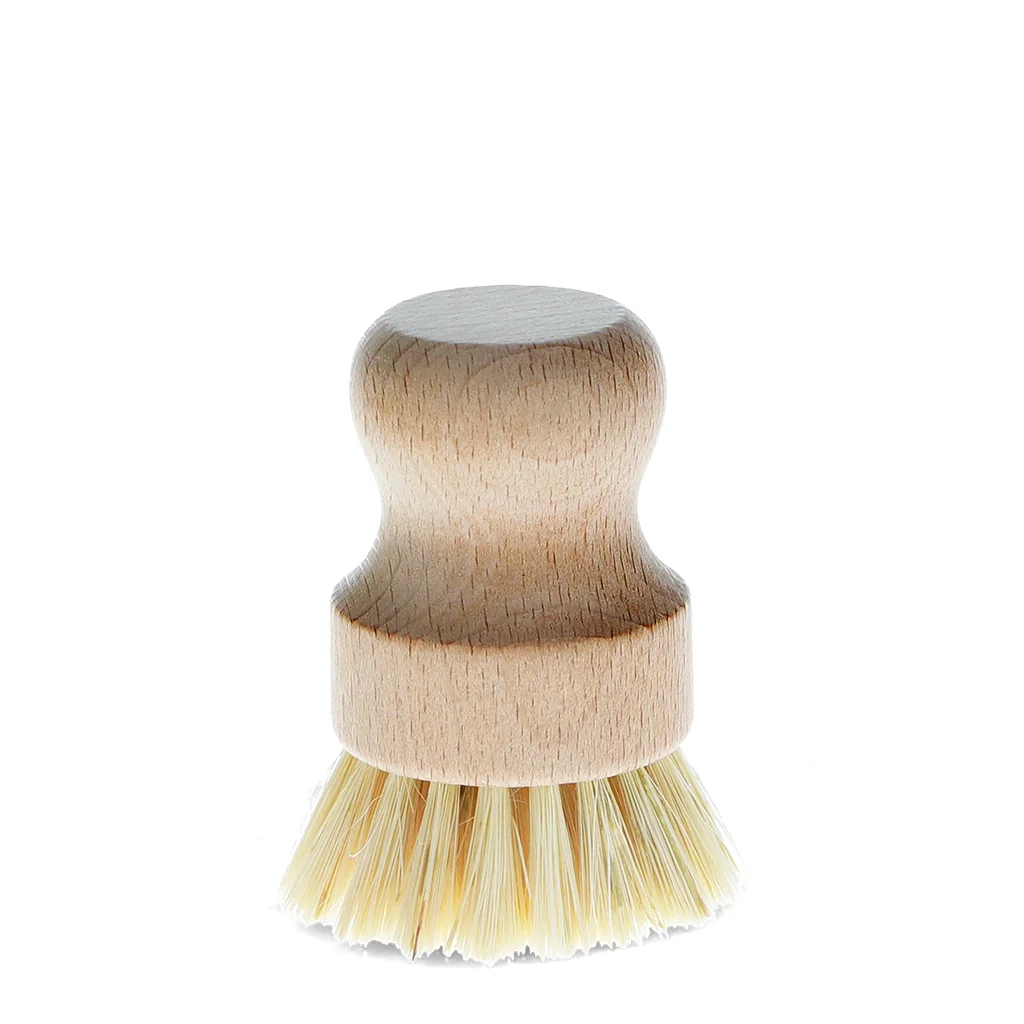 brosse à récurer pour casseroles en bois avec pelle