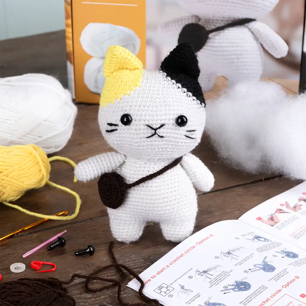 fabriquez votre propre kit animaux au crochet - chat