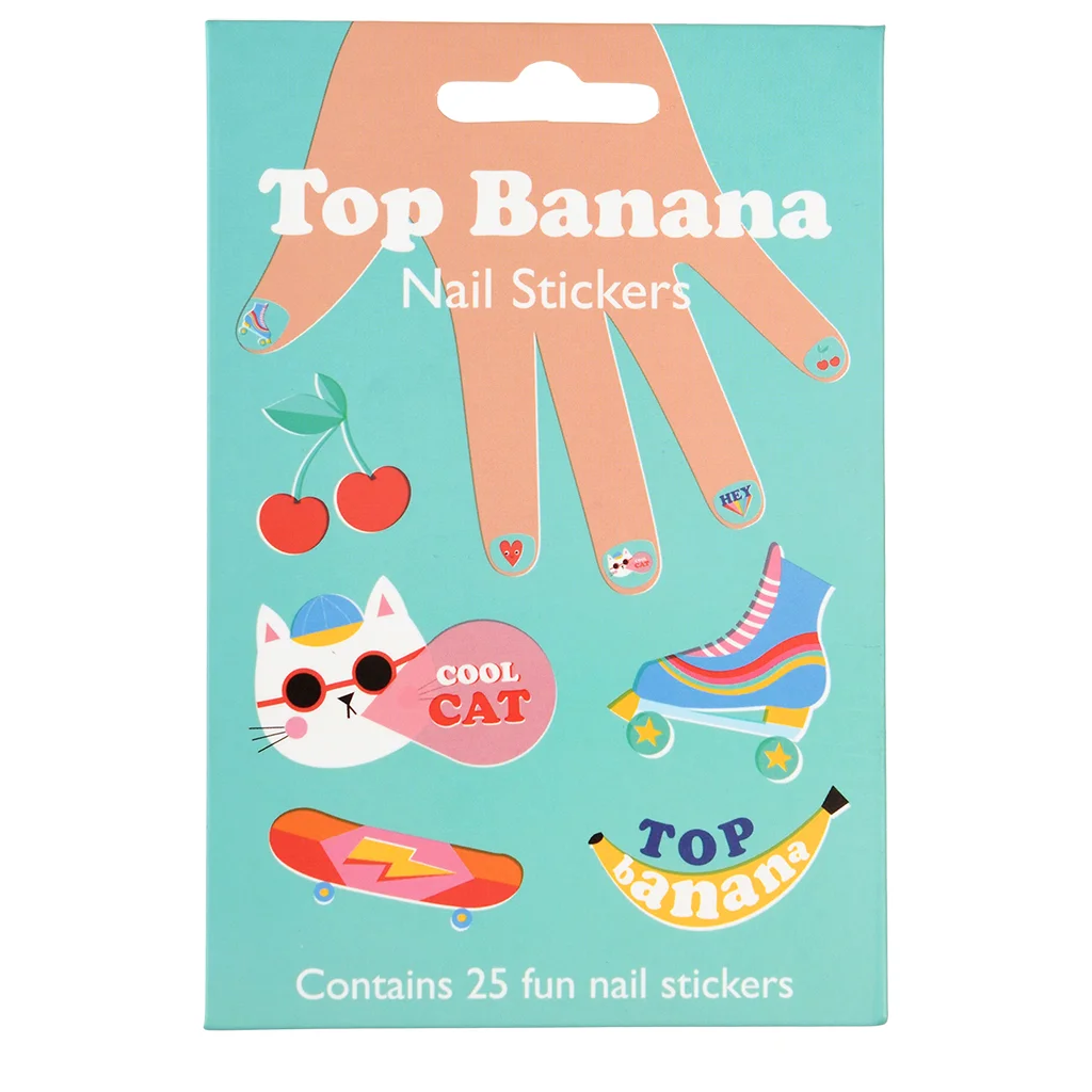 nagel-sticker top banana (set mit 25 stück)