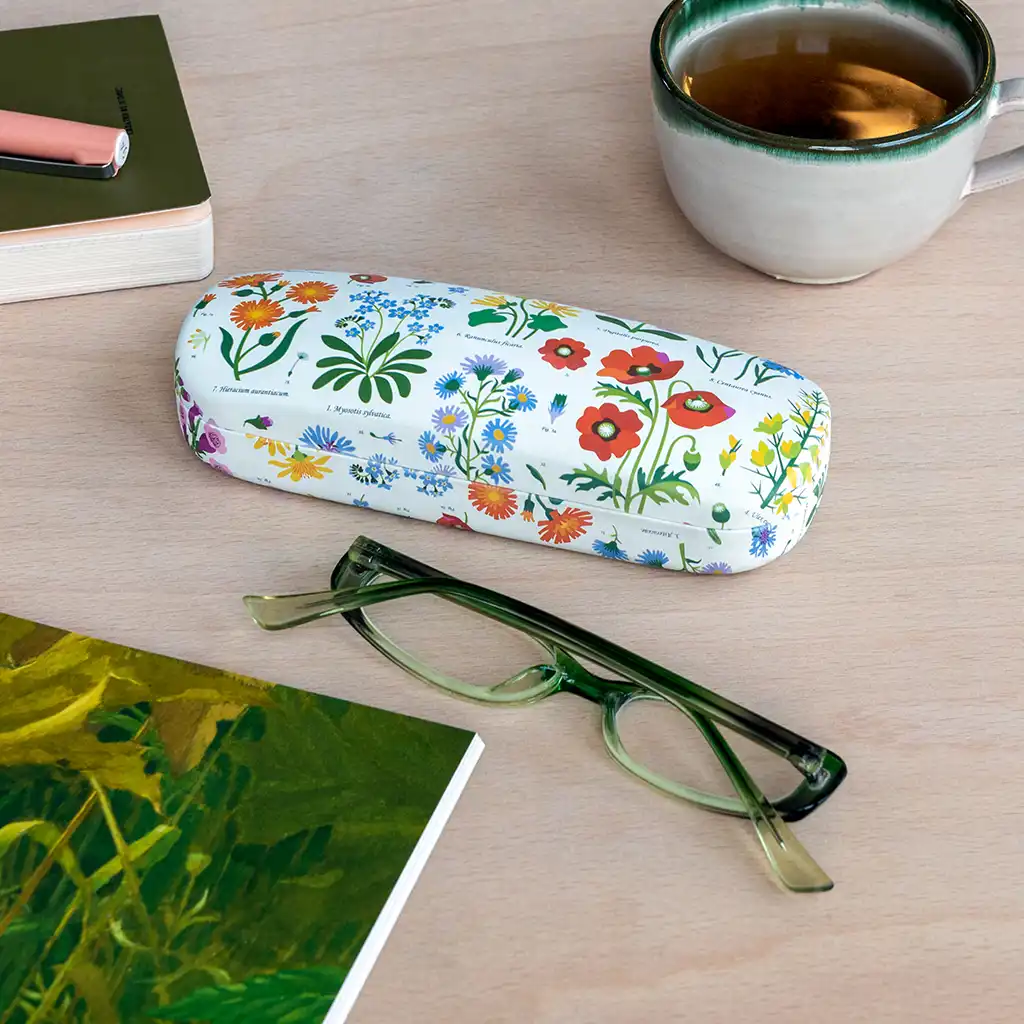 estuche de gafasypaño de limpieza wild flowers