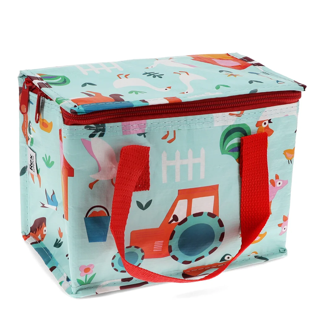 insulated lunch bag - farmyard