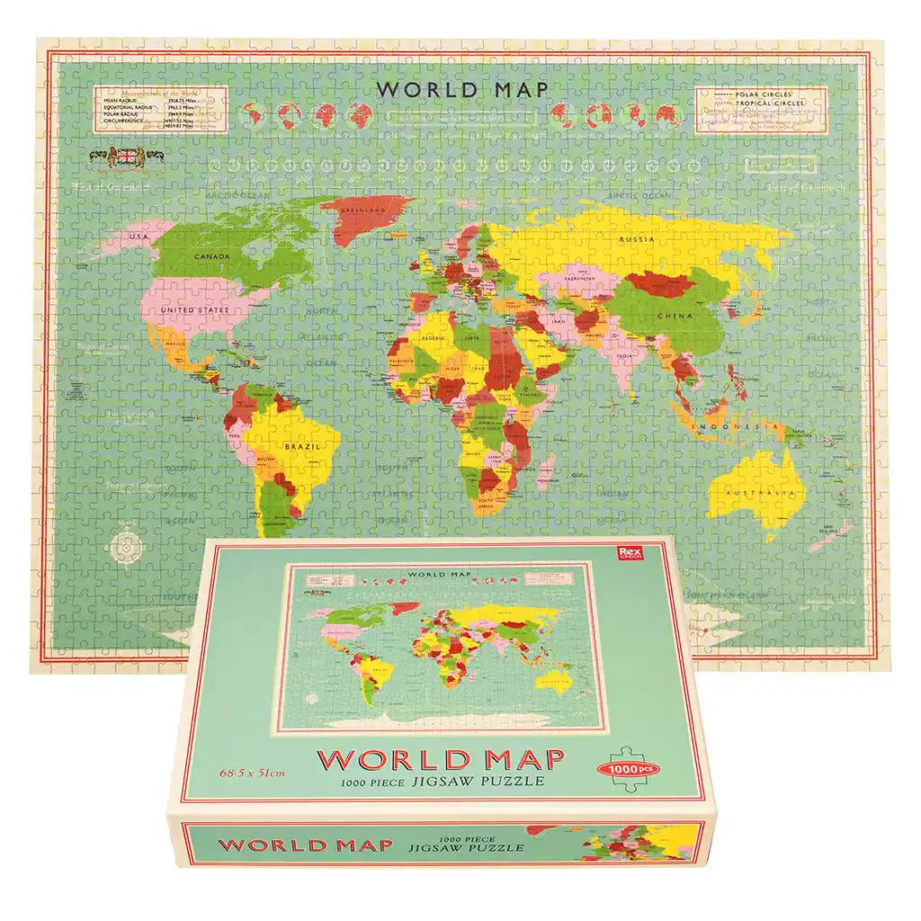 puzzle 1000 pièces world map