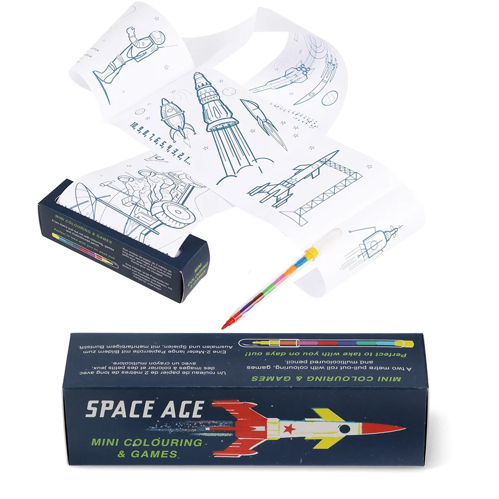 mini jeux et coloriage space age