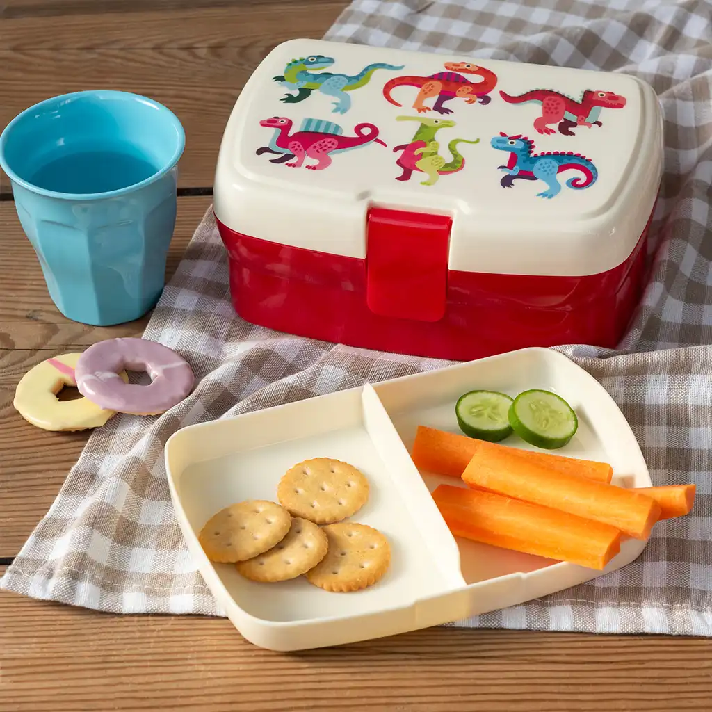 lunchbox mit fach - baby dinos