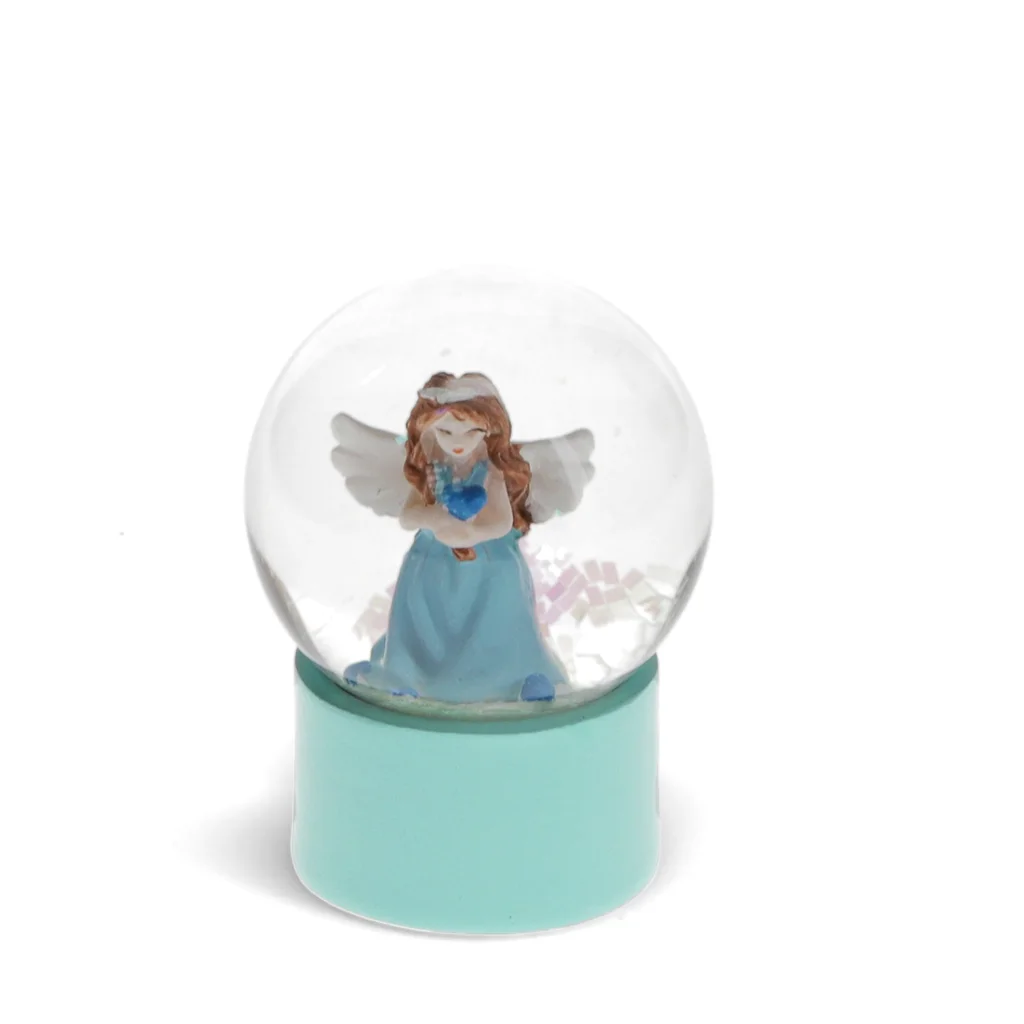 mini globe pailleté - ange