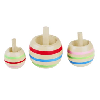 wooden spinning tops (set of 3) wooden spinning tops (set of 3)