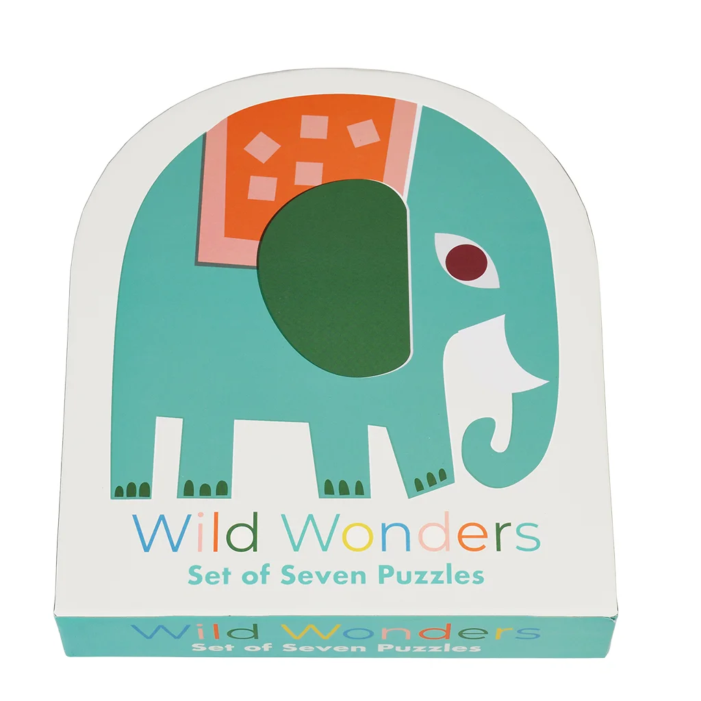 set mit sieben puzzles wild wonders