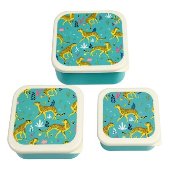snack boxes (set of 3) - cheetah snack boxes (set of 3) - cheetah