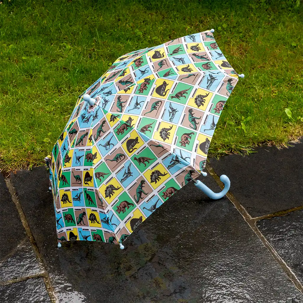 parapluie push-up enfant - terre préhistorique