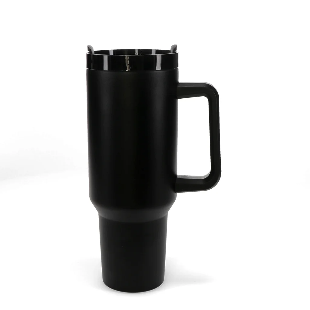 travel tumbler with handle (1.2ltr) - black