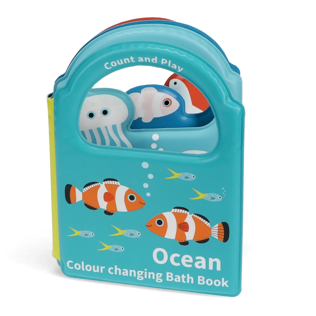 livre de bain aux couleurs changeantes - océan