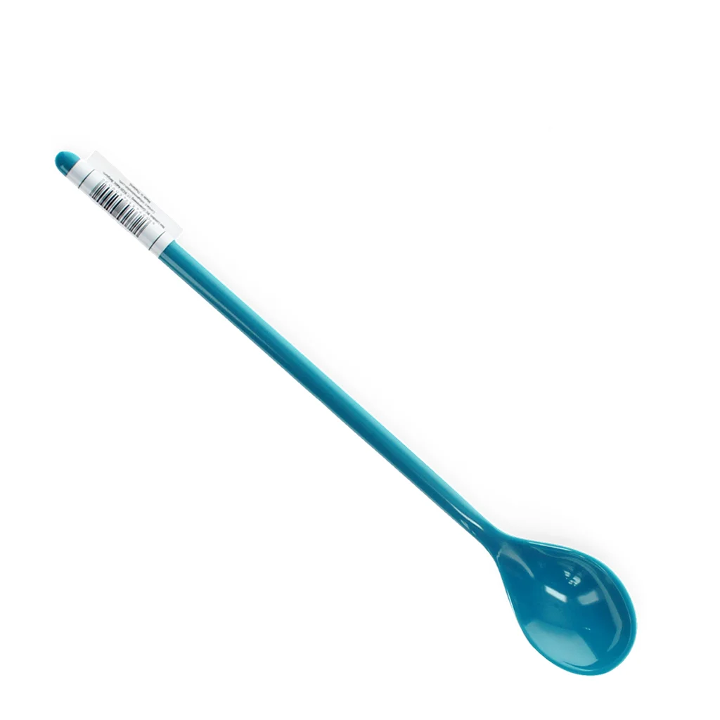 melamine long-handled spoon - petrol blue