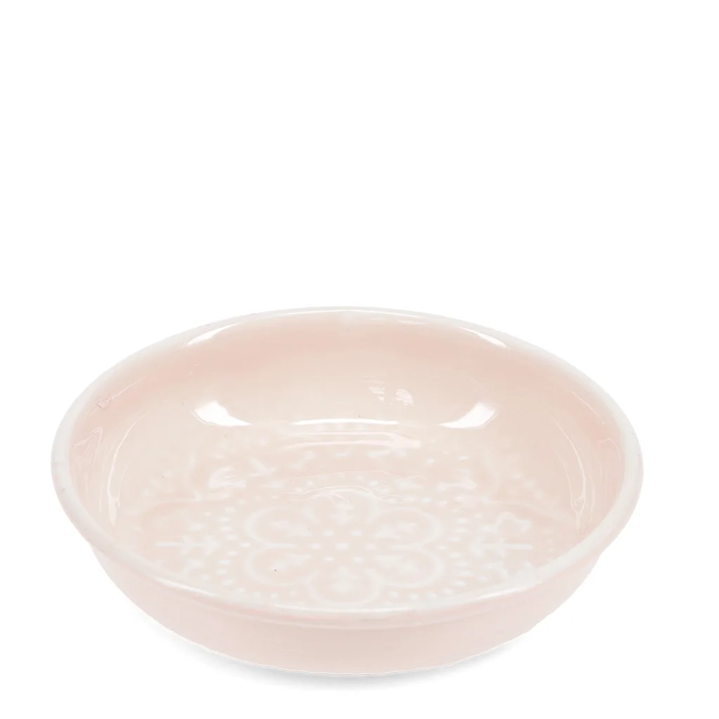 enamel trinket dish - pink