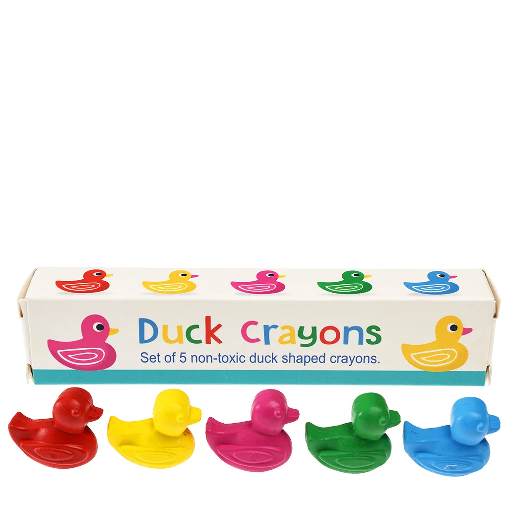 ensemble de 5 crayons canard