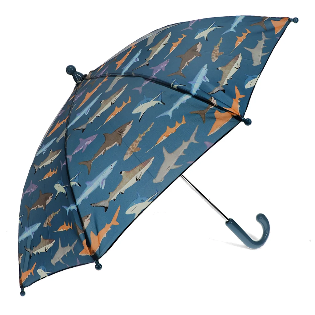 children's push-up umbrella - sharks