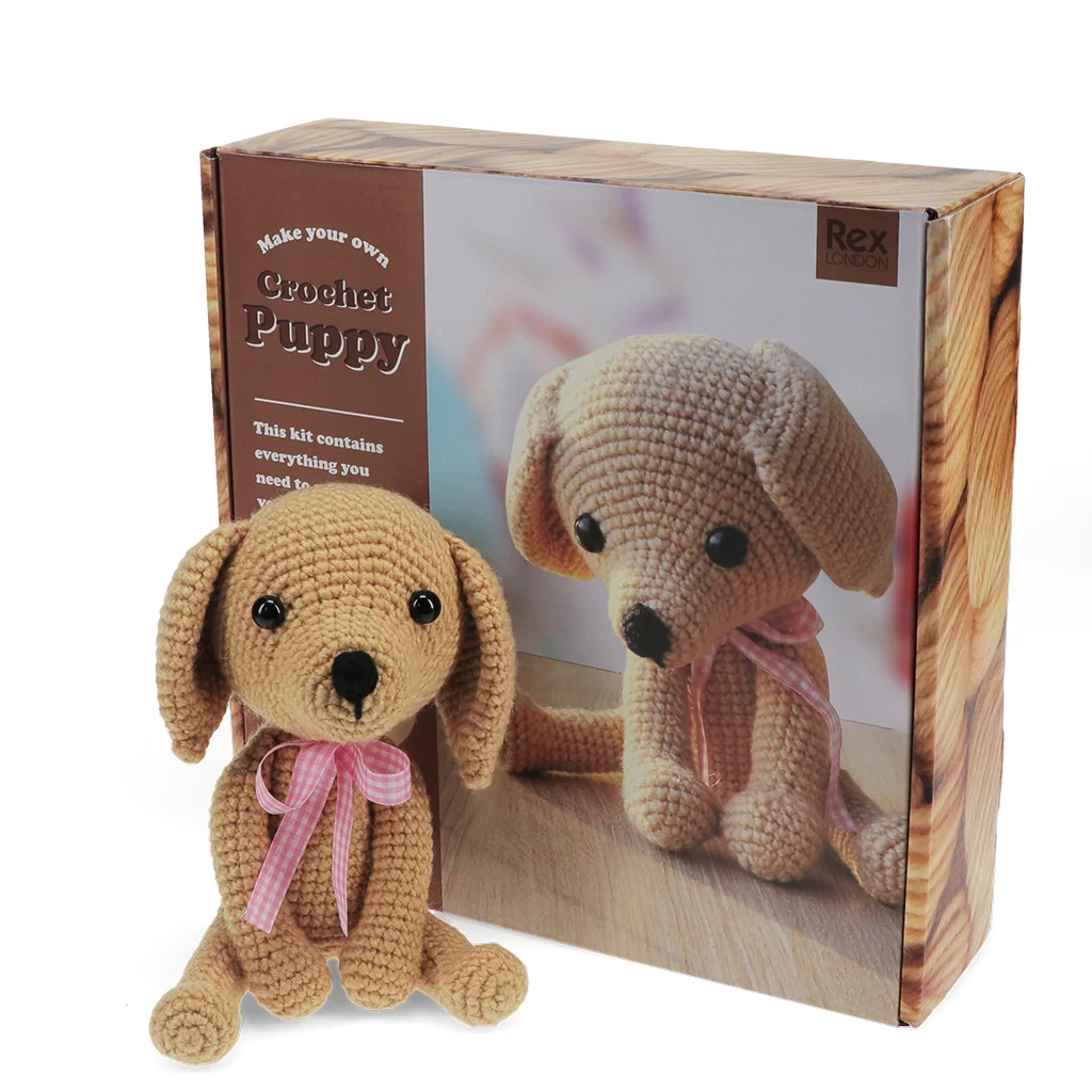 fabriquez votre propre kit animal au crochet - chiot