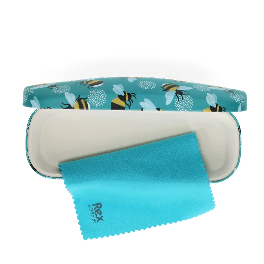 glasses case & cleaning cloth - bumblebee