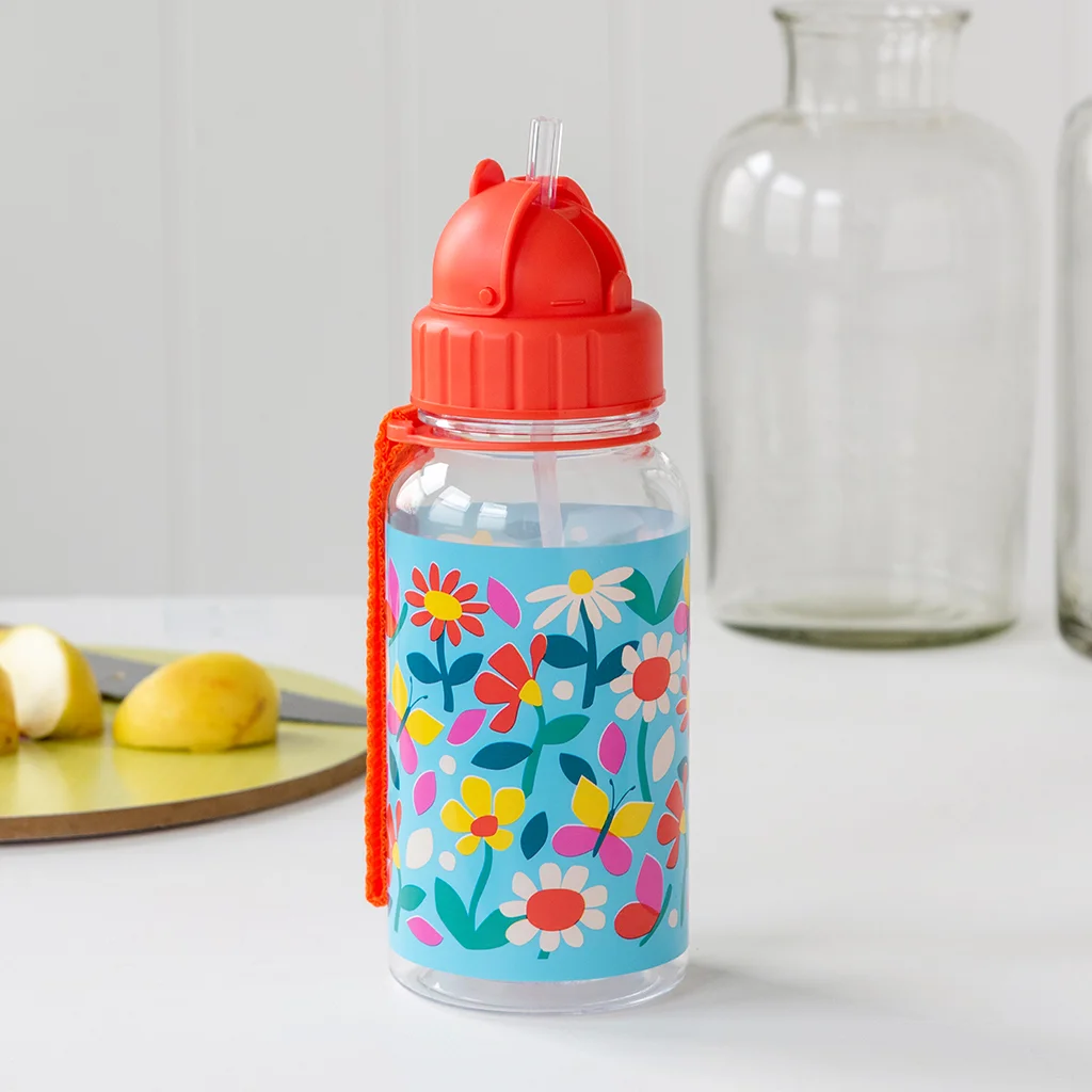 wasserflasche für kinder 500ml butterfly garden