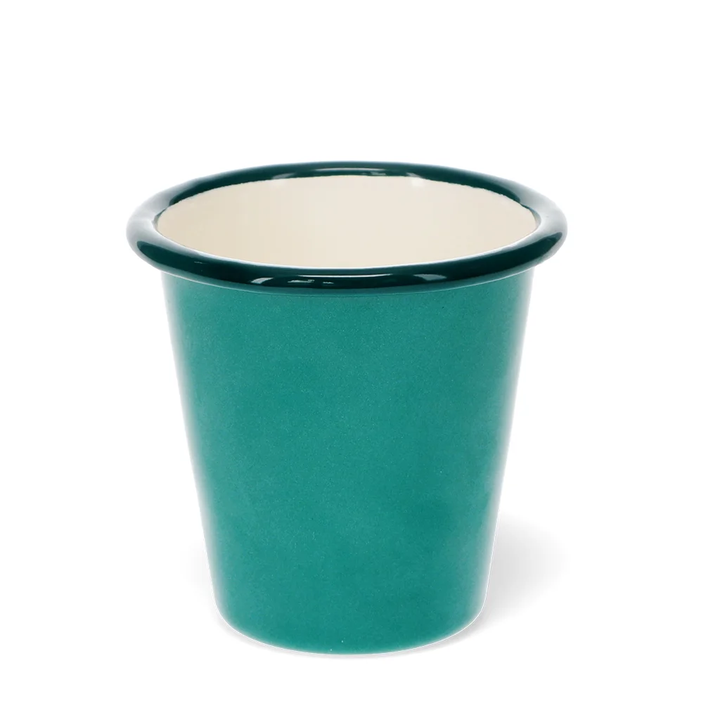 vaso de esmalte 300ml - verde azulado