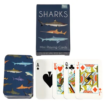 mini playing cards - sharks mini playing cards - sharks