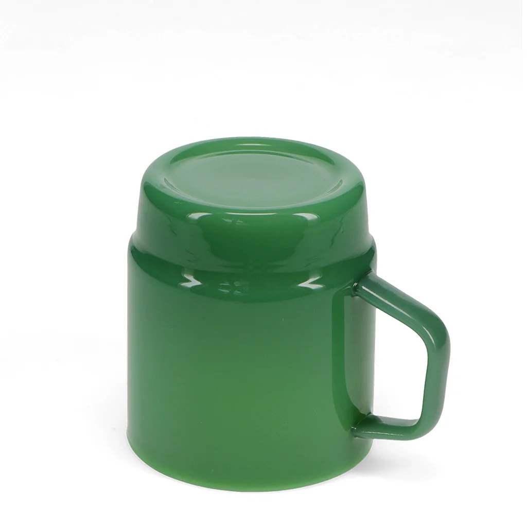 tasse à café empilable en verre 280ml - vert jade