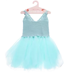crochet dress (5-6 years) - aqua blue crochet dress (5-6 years) - aqua blue