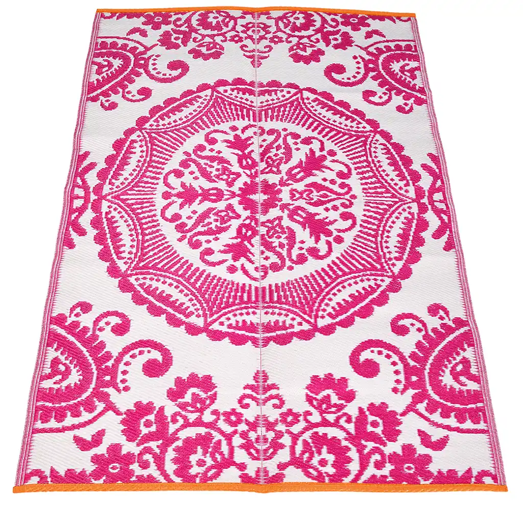 recycled outdoor rug (180 x 120 cm) - pink