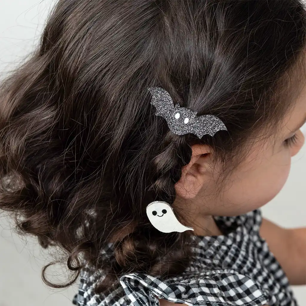 glitter hair bands (set of 4) - spooky