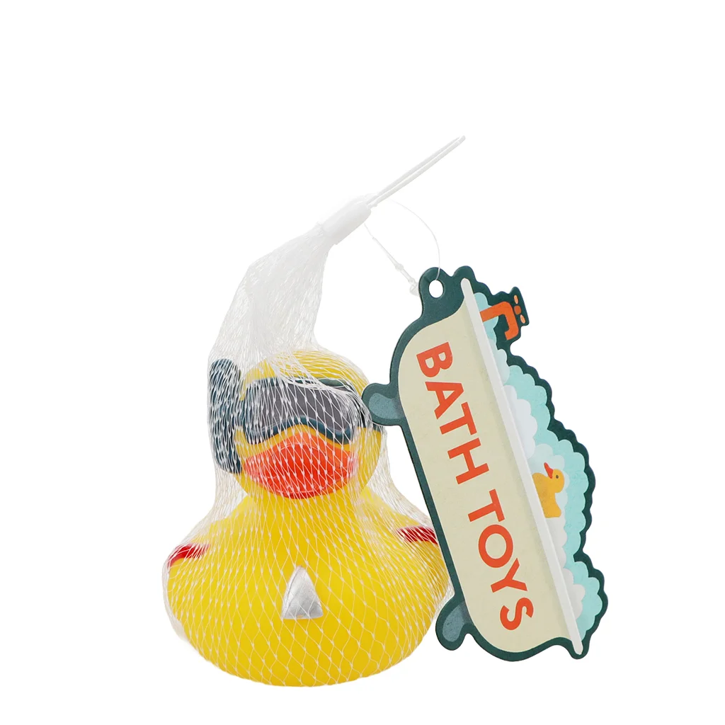 bath toy - duck with snorkel (yellow)