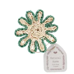 corn husk coaster - blue corn husk coaster - blue