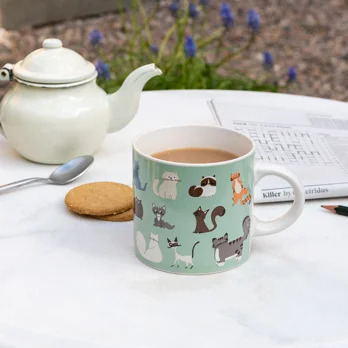 ceramic mug - nine lives ceramic mug - nine lives