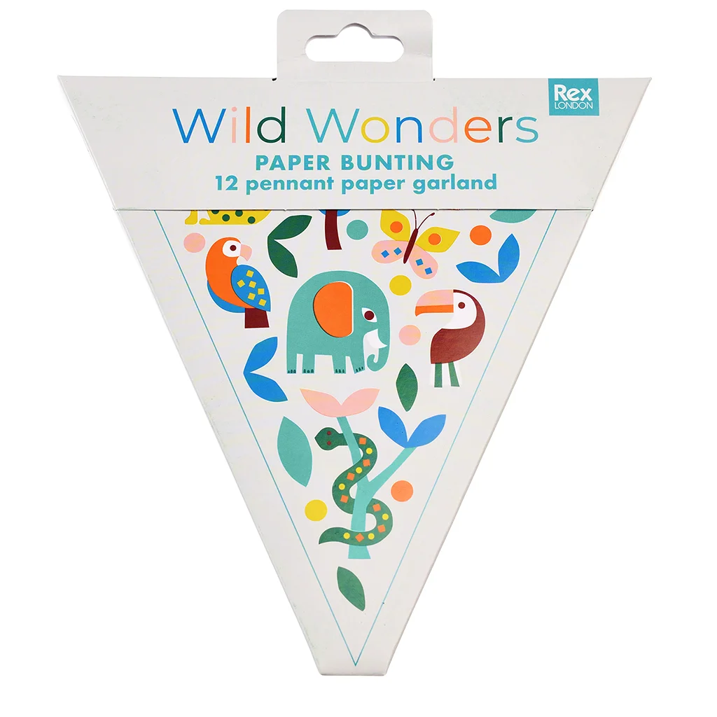 paper bunting (3 metres) - wild wonders