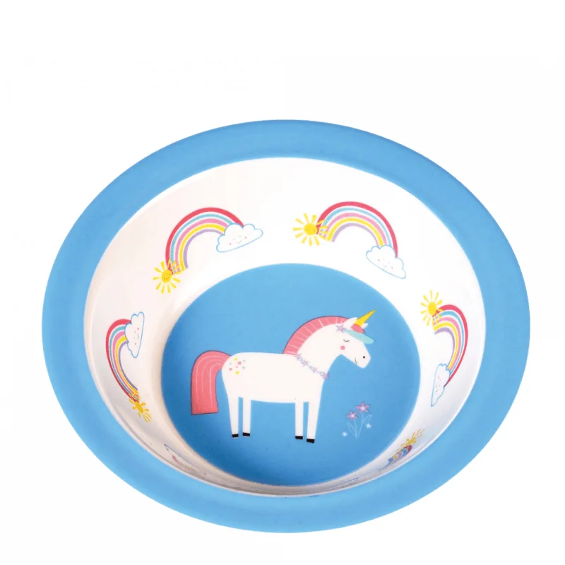 bol en melamine licorne