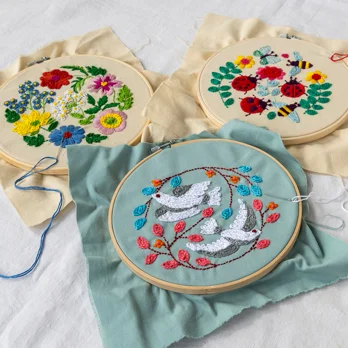 embroidery kit - peace doves embroidery kit - peace doves