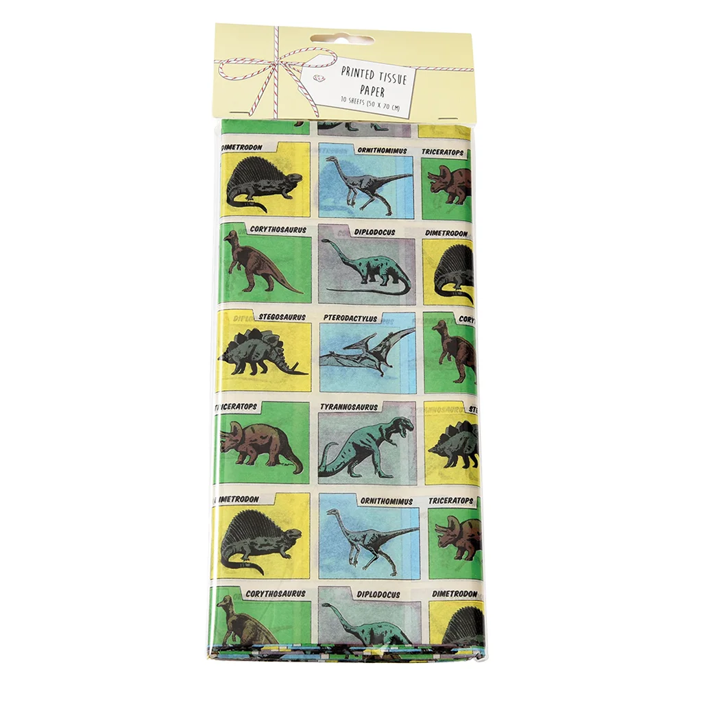 tissue paper (10 sheets) - prehistoric land