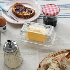 glass butter dish glass butter dish