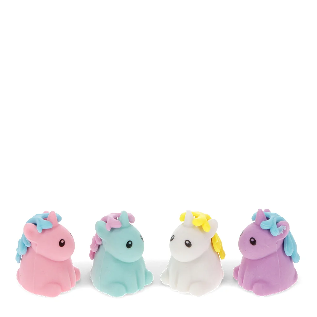 erasers (set of 4) - unicorns