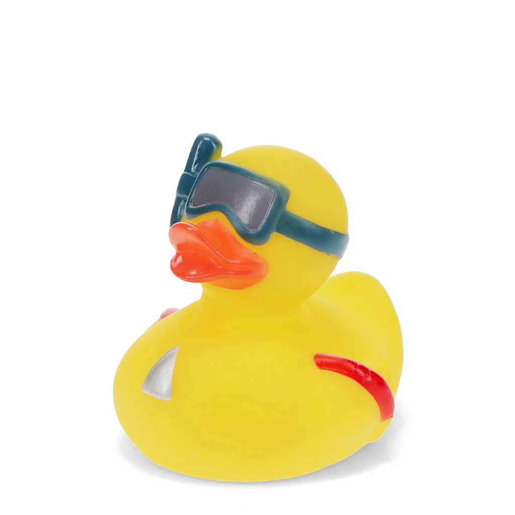 bath toy - duck with snorkel (yellow)