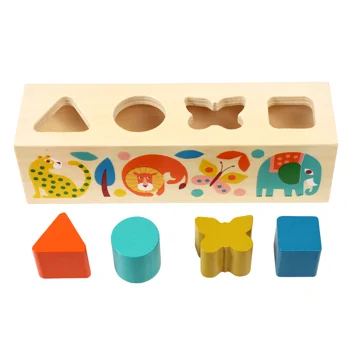 wooden shape sorter - wild wonders wooden shape sorter - wild wonders
