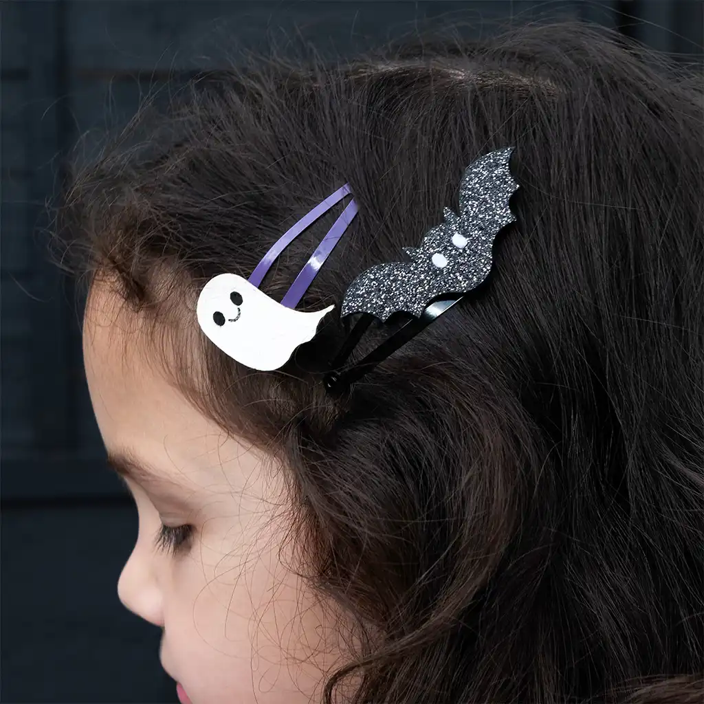 barrettes à cheveux pailletées (lot de 4) - spooky