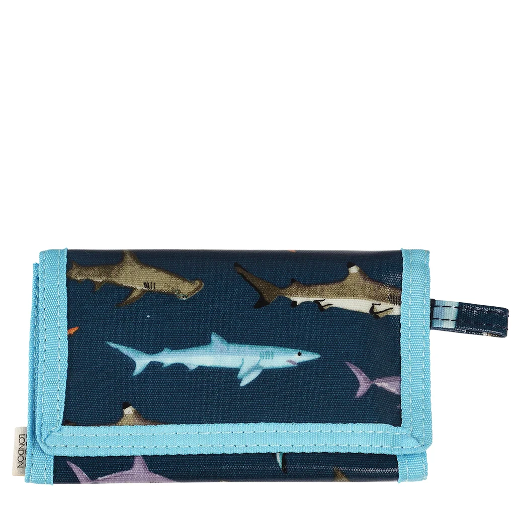 children's wallet - sharks