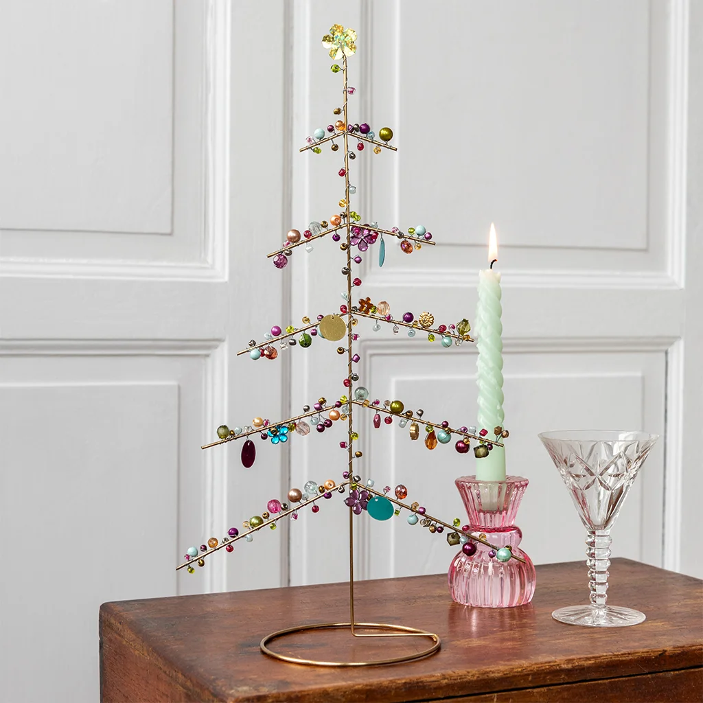 handmade beaded christmas tree decoration (35cm)